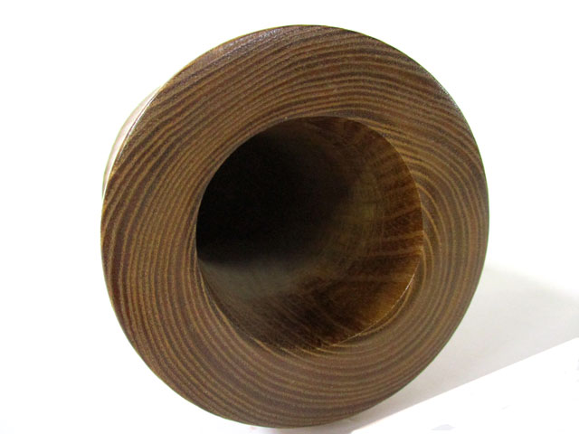 エンジュ竹型花器（木の花瓶） [トミヤ郷土民芸]