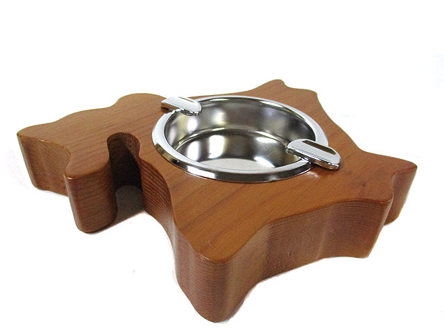 オンコ 北海道型灰皿 [トミヤ郷土民芸]