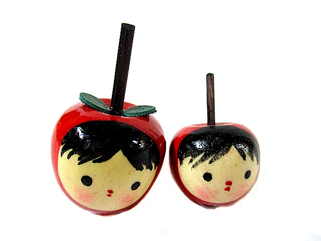 りんご こま大 [トミヤ郷土民芸]