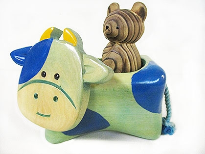 うしちゃん乗り熊ぼっこ [トミヤ郷土民芸]