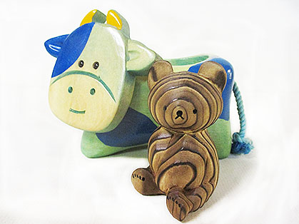 うしちゃん乗り熊ぼっこ [トミヤ郷土民芸]