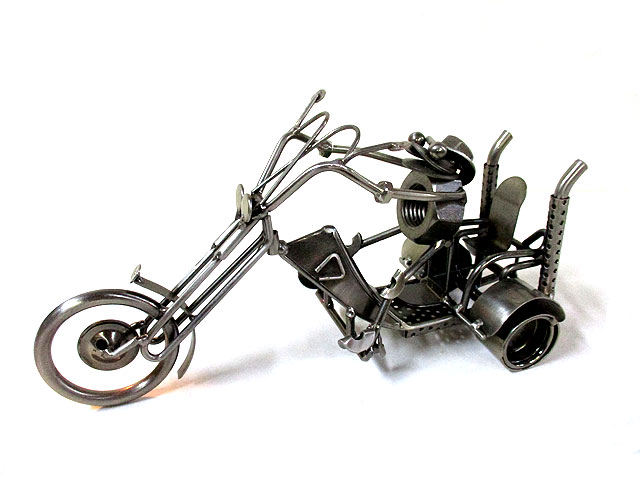 カエルメタルオートバイ3輪 [トミヤ郷土民芸]