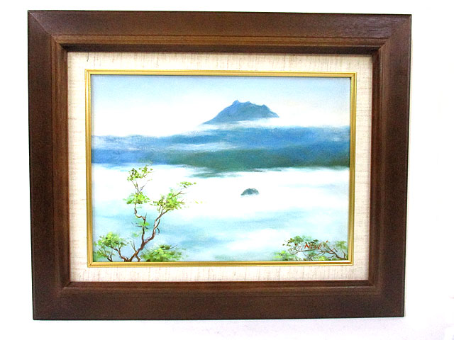 雲海の摩周湖 Ｆ4版西 俊一画 [トミヤ郷土民芸]