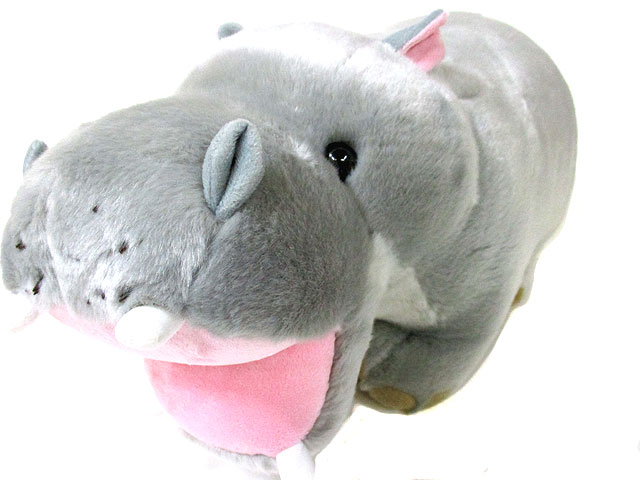 あさひやま動物園 ぬいぐるみ かばLL [トミヤ郷土民芸]