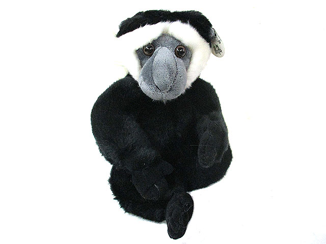 アビシニアコロブス 旭山動物園グッズ 旭山動物園ぬいぐるみ トミヤ郷土民芸