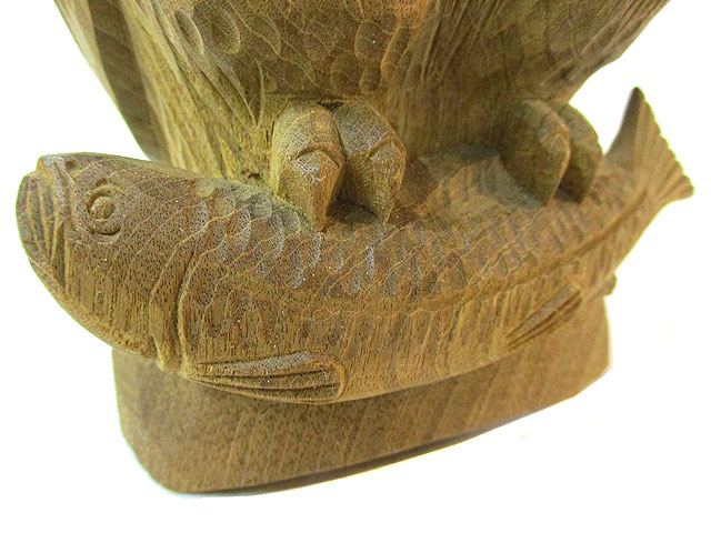 蝦夷シマフクロウ鮭取り [トミヤ郷土民芸]