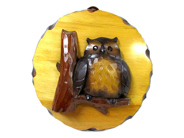 木彫りのフクロウ （木彫りフクロウ入荷しました エキスパート