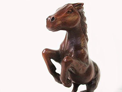 木彫り馬 優駿躍動 [トミヤ郷土民芸]